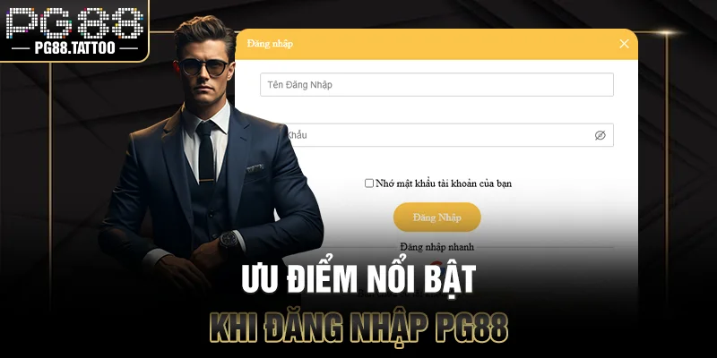 Đăng Nhập PG88 Ưu điểm nổi bật khi đăng nhập PG88