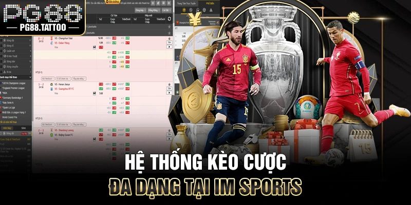 IM Sports Hệ thống kèo cược đa dạng tại IM Thể thao